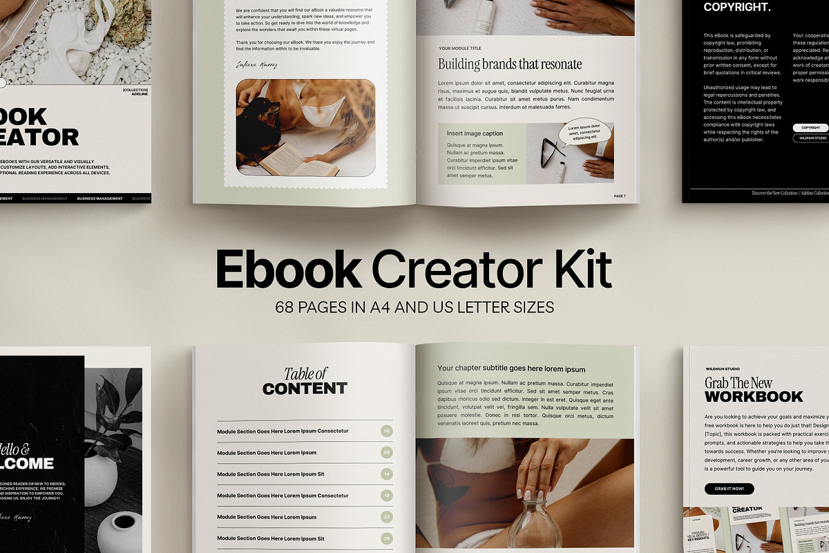 ADE / Ebook Creator Kit, a Magazine Template by Wildnun Studio (Photo 1 of 25)