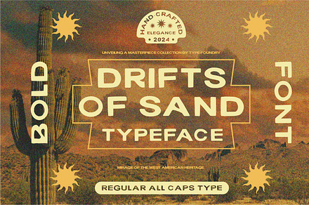 Drifts Of Sand - Retro Vintage Font, a Font by Hanstype.com