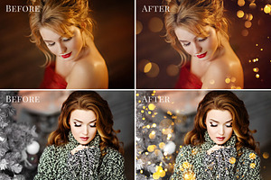 Christmas Sparkle Photo Overlays