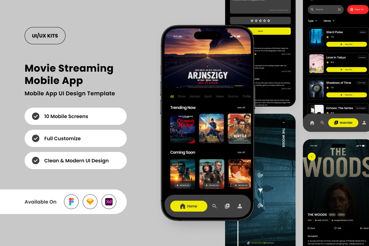 MoviX – Movie Streaming Mobile App, an App Template by twinstd
