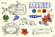Sardines, a Food Illustration by Olillia (Thumbnail 4 of 6)