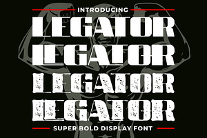 Legator - Super Bold Display Font