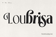 Loubrisa - Playful Branding Fonts, a Serif Font by creativemedialab (Thumbnail 1 of 13)