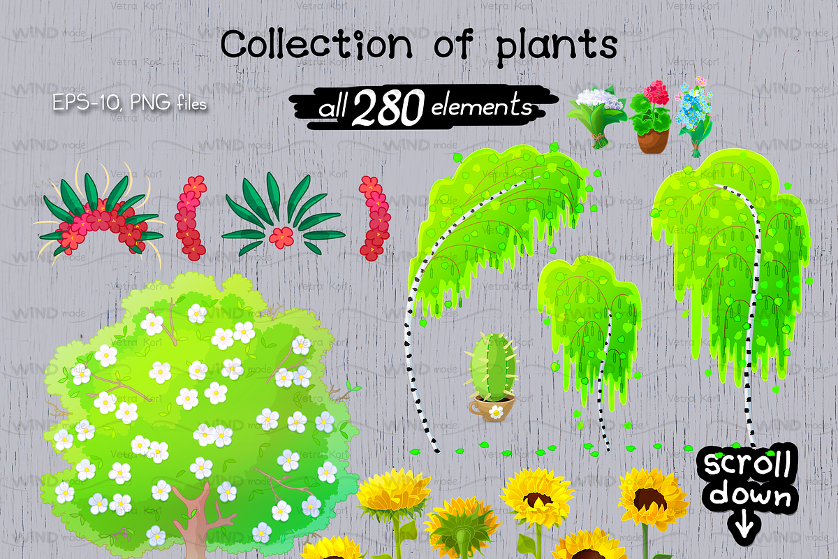vector set Happy Animals, an Animal Illustration by WINDmade (Photo 4 of 12)