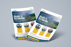 Travel Promotional Flyer Template, a Flyer Template by vectorlnk