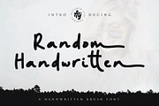 Random Handwritten, a Sans Serif Font by Atj.std (Thumbnail 1 of 6)