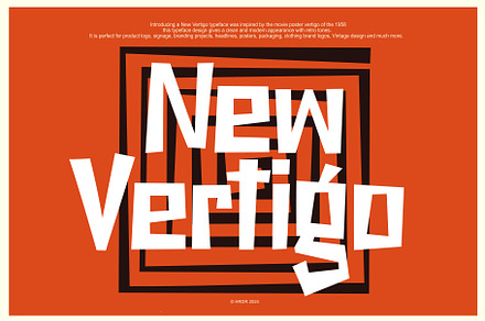 New Vertigo, a Sans Serif Font by HRDR
