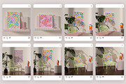 Interior frame mockup bundle PHOEBE, a Print Template by Bonumo (Thumbnail 7 of 15)