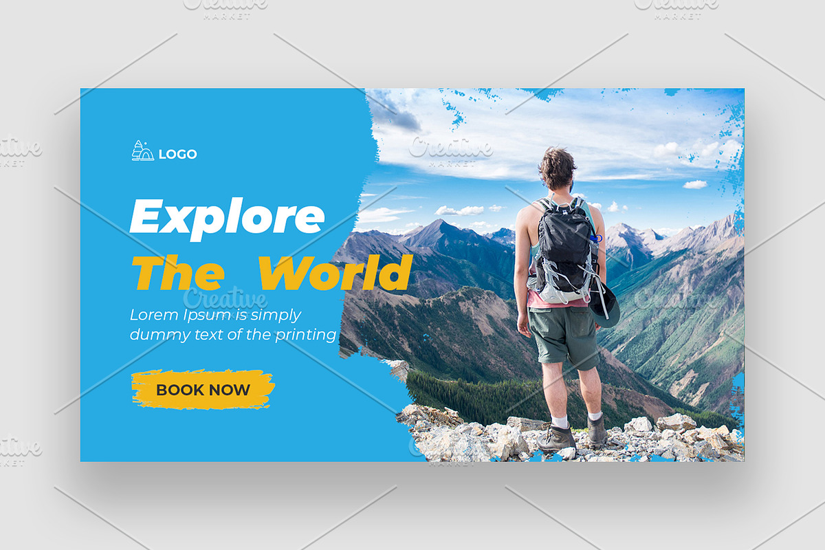 Travel Youtube Thumbnail Bundle, a Social Media Template by Shahjahangdb1 (Photo 16 of 21)