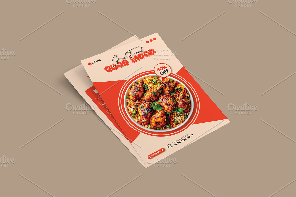 Restaurant Food Menu | Flyer Design, a Brochure Template by vectorlnk (Photo 5 of 5)