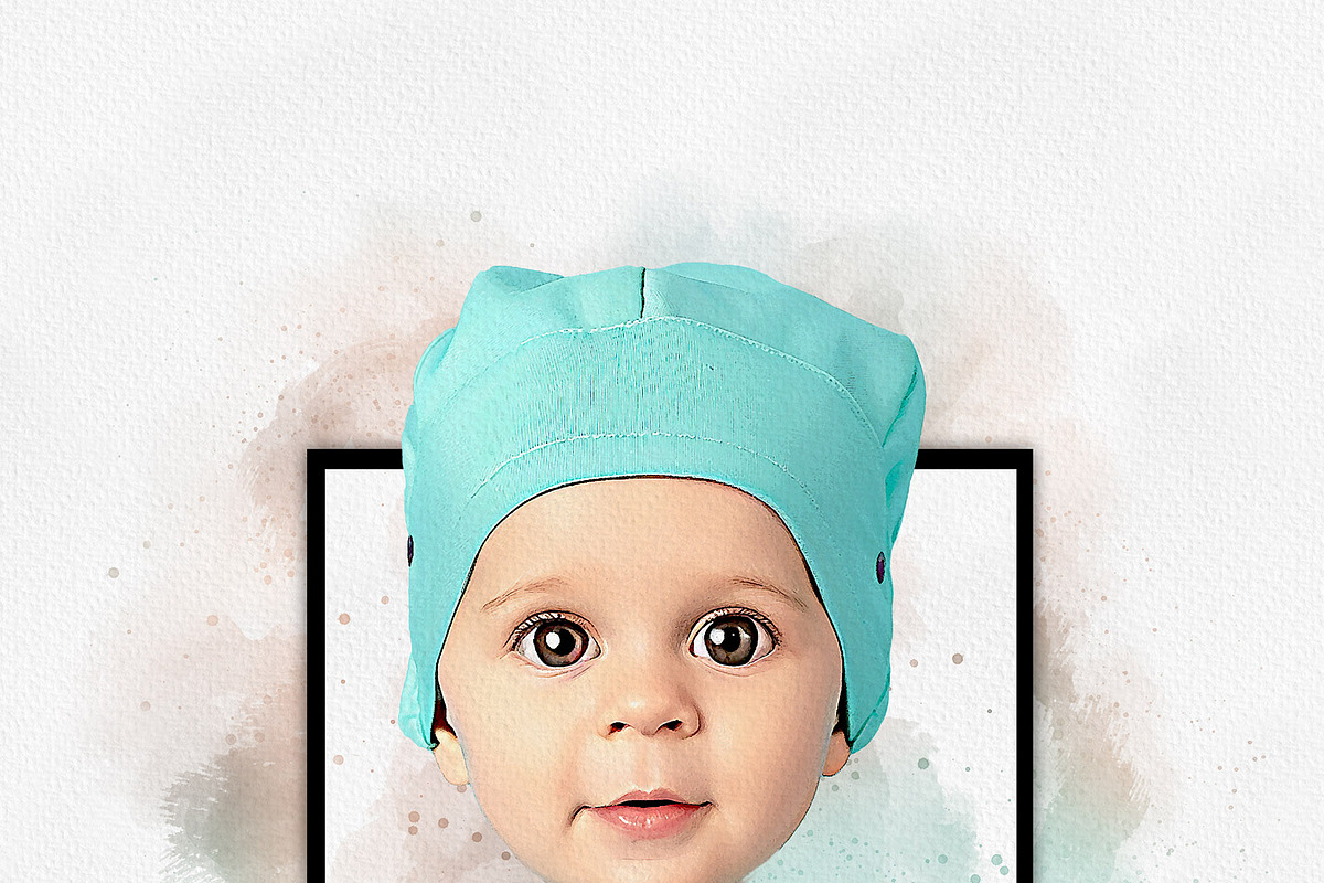 Watercolor Cartoon Portrait Art, an Action Add-On by MRI STUDIO (Photo 22 of 24)