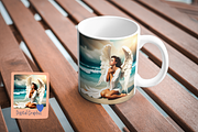 Custom art, Guardian Angel, a Stationery Template by Boho Pixel Dust (Thumbnail 4 of 4)