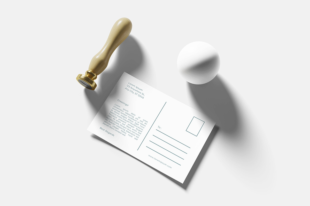 Postcard Mockup, a Product Mockup by bimockup (Photo 4 of 6)