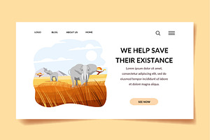 Savanna - Banner & Landing Page