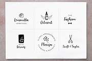 Elderflower script font + logos, a Script Font by Tabita's shop (Thumbnail 4 of 15)