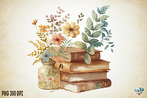 Flower Book Watercolor