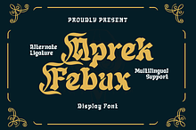 Aprek Febux - Display Font