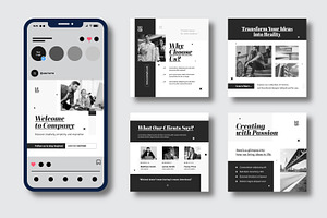 Modern Minimalist Social Media Post, a Social Media Template by MightyDesign