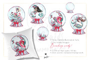 Christmas Mermaids PNG Clipart, a Seasonal Illustration by KaramfilaS (Thumbnail 2 of 7)