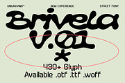 Brivela - Display Font, a Font by Uncarving (Thumbnail 1 of 20)