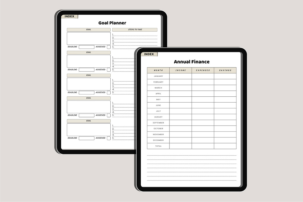 2025 That Girl Digital Planner Canva, a Stationery Template by Designmela01 (Photo 6 of 10)