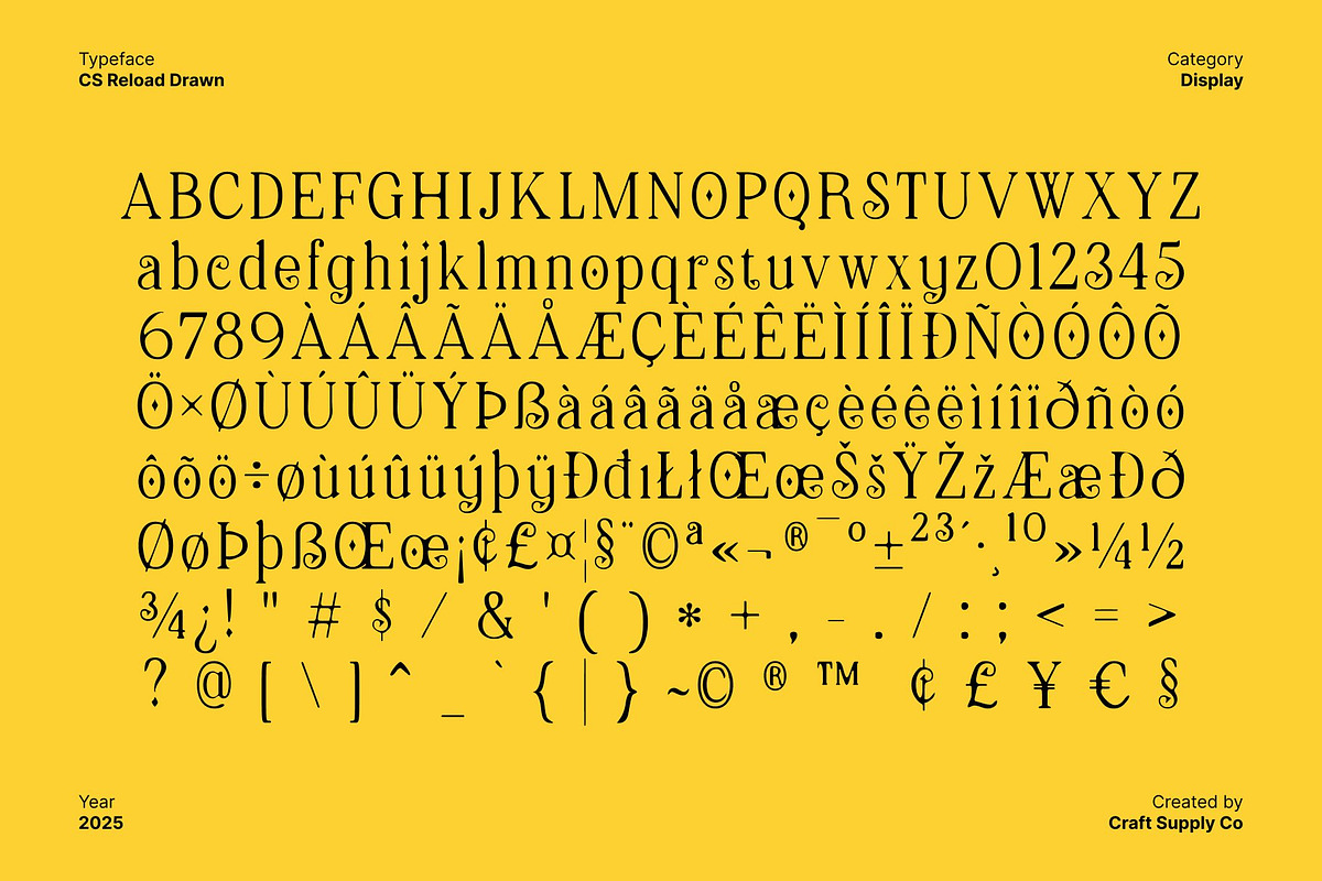 CS Reload Drawn, a Serif Font by Craft Supply Co. (Photo 8 of 8)