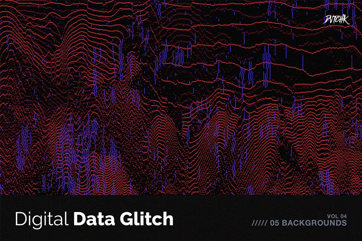 Digital Data Glitch V04, a Background Graphic by dvtchk (Photo 2 of 5)