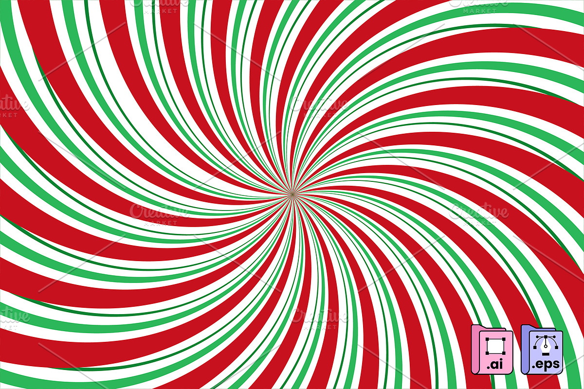 Xmas Peppermint Swirl Background, a Background Graphic by MISS CHATZ