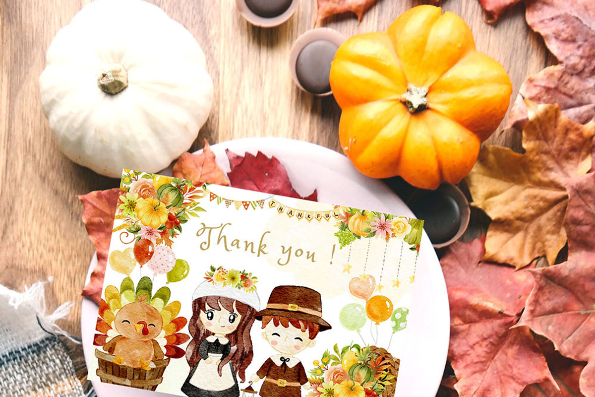 Autumn Thanksgiving clipart, a Decorative Illustration by heyiamalice (Photo 8 of 13)