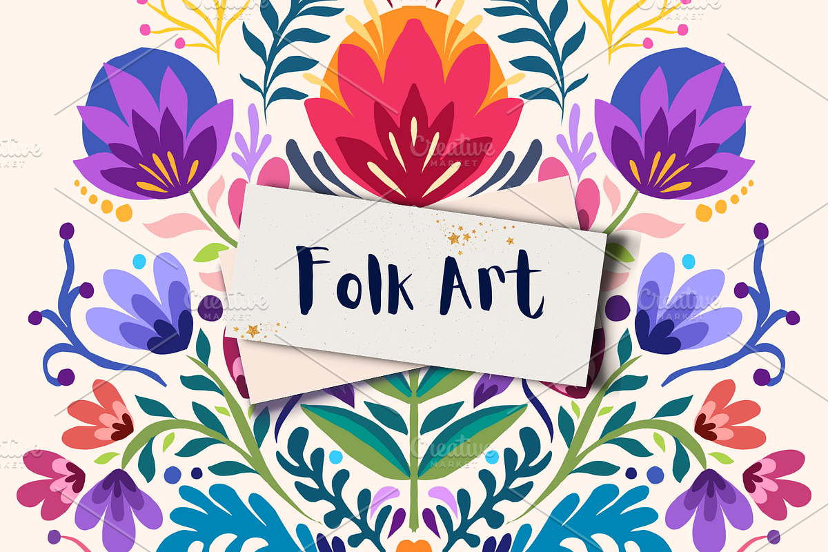 Folk Art | Garden Theme, a Texture Illustration by ArtstudioByKhushbu (Photo 4 of 11)