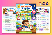 Morning-to-Evening Time Problems, a Stationery Template by Designmela01 (Thumbnail 3 of 6)