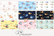 70 (kids) planes seamless pattern, a Pattern Graphic by Poppy Lane Studio (Thumbnail 9 of 10)