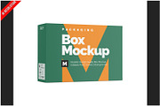 Horizontal Box Mockup, a Packaging Mockup by Bruno's Shop (Thumbnail 1 of 3)