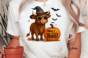 Funny Fall Pumpkin Cow Png, an Illustration by Craft Nest (Thumbnail 2 of 6)