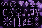 Purple Glitter Alphabet Clip Art, an Object Graphic by Paper Element (Thumbnail 4 of 5)