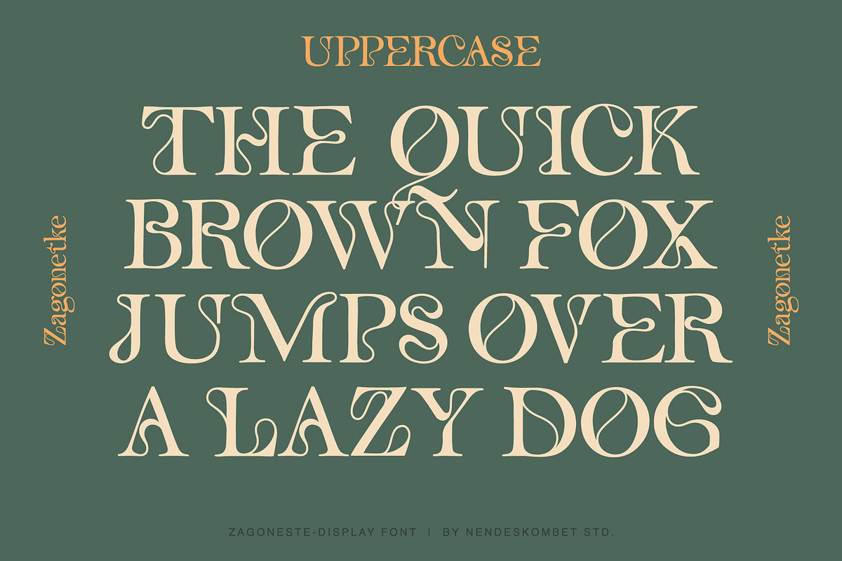 ZAGONETKE - UNIQUE DISPLAY FONT, a Sans Serif Font by NendesKombet Studio (Photo 2 of 11)