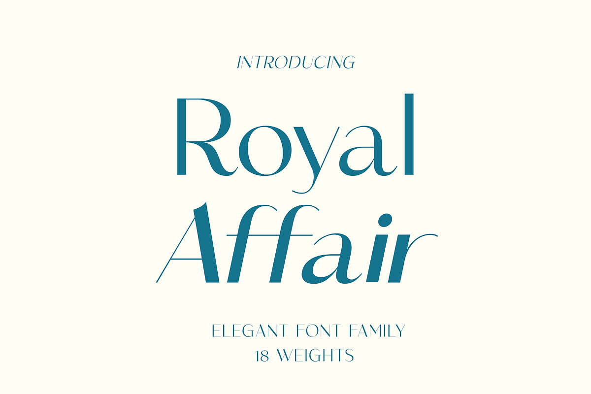 Royal Affair - Classy Wedding Type, a Sans Serif Font by HipFonts (Photo 2 of 12)