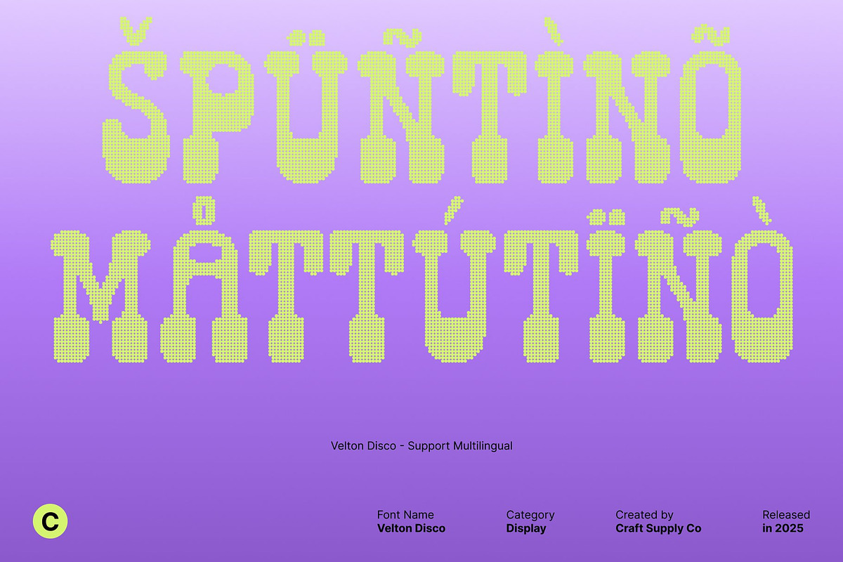 Velton Disco, a Serif Font by Craft Supply Co. (Photo 6 of 8)