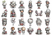 Whimsical Christmas Clipart, an Illustration by Daily.Designs (Thumbnail 5 of 5)