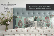 Jaipur Block Print Patterns, a Decorative Illustration by Artifactory Studios (Thumbnail 2 of 6)