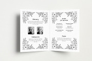 Soft Floral Funeral Program, a Brochure Template by Neermana (Thumbnail 4 of 4)