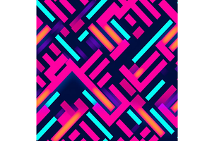 90s Neon Seamless Digital Paper