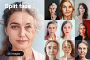 86 Split faces, a Beauty & Fashion Photo by Handmadefont (Thumbnail 1 of 13)