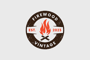 Firewood Logo Template