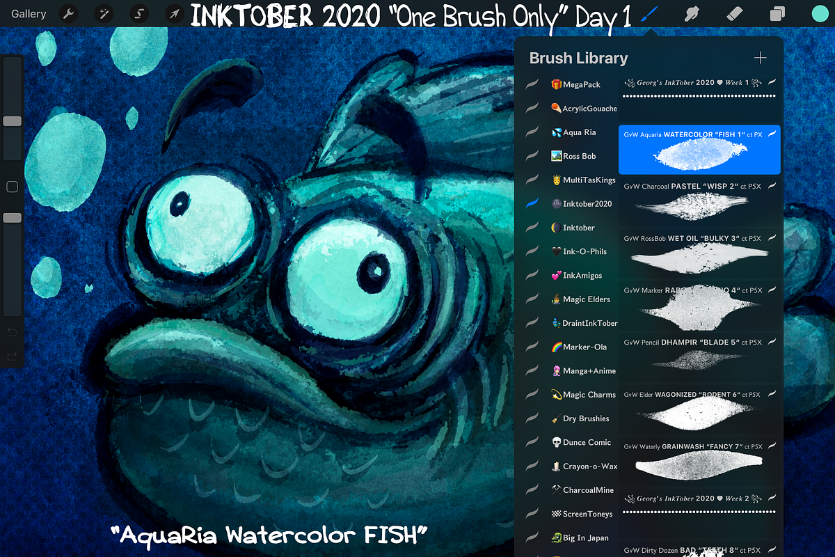 Georg's BrushTober 150+ Brushes Pack, a Brush Add-On by Georg's Procreate Brushes (Photo 9 of 21)