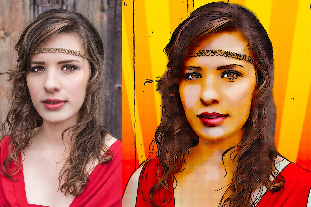 Comic Book Effect Photoshop Action, an Action Add-On by MRI STUDIO (Photo 9 of 11)
