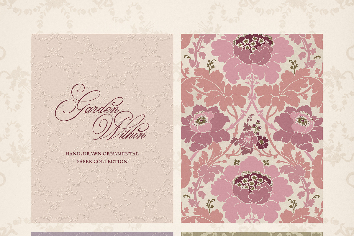 Garden Within: Vintage Floral Papers, a Texture Graphic by alonahaidash (Photo 6 of 27)