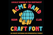 Acme Hand Font, a Font by Kern Club (Thumbnail 9 of 9)