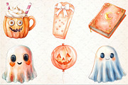 Peach Colored Halloween Clipart, an Illustration by Rose Art (Thumbnail 3 of 3)