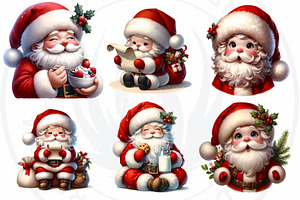 Cute Santa Claus Christmas Clipart